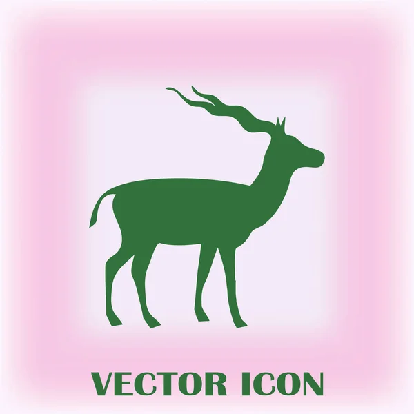 Vektorsilhouette Der Gazelle — Stockvektor
