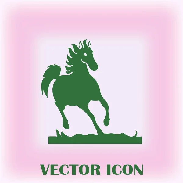 Silueta Vectorial Caballo Carrera — Vector de stock