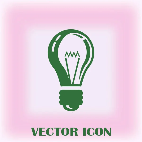 Lamp Icon Web Vector — Stock Vector