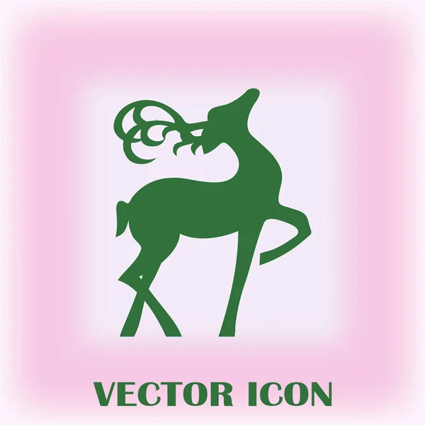 Hirsch Vektor Websymbol — Stockvektor