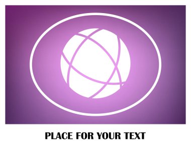 Web sitesi web vektör simgesi. Küre simgesi