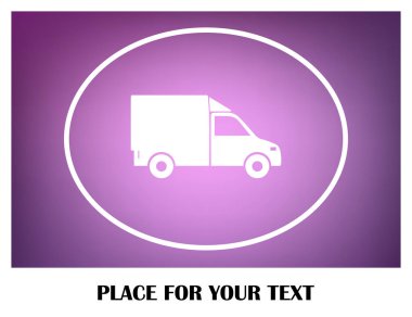 Teslimat vektör web simgesi