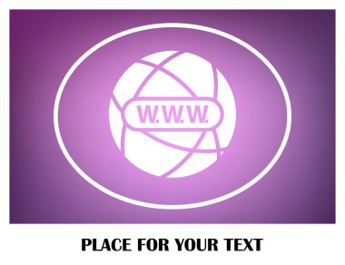 Web sitesi web vektör simgesi. Küre simgesi