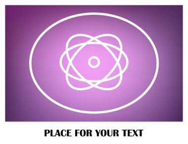 Atom vektör web simgesi