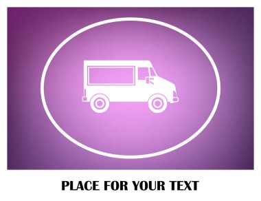 Araba simge vektör. Vektör çizim.