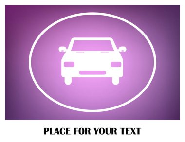 Araba simge vektör. Vektör çizim.