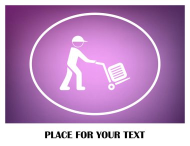 Bagaj olan bir adam çizimi