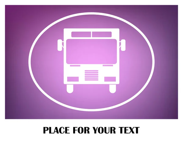 Buss Ikonen Vektor Solid Logo Illustration Piktogram — Stock vektor