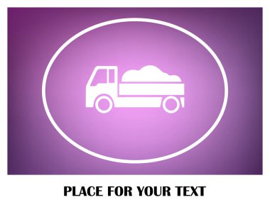 Teslimat vektör web simgesi