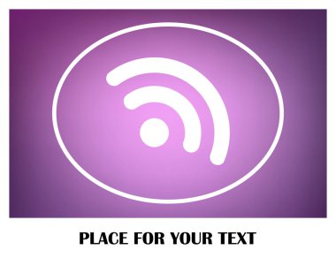 WiFi simge vektör, kablosuz Internet işareti, düz stil grafik ve web tasarımı için