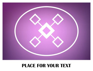 Akış şeması simge vektör.