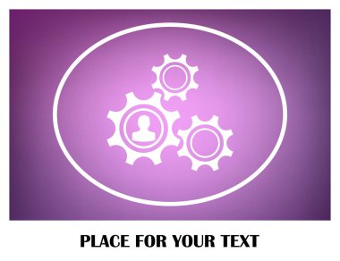 antika arka plan vektör sanat ile dişli simgesini