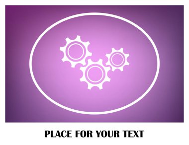 antika arka plan vektör sanat ile dişli simgesini