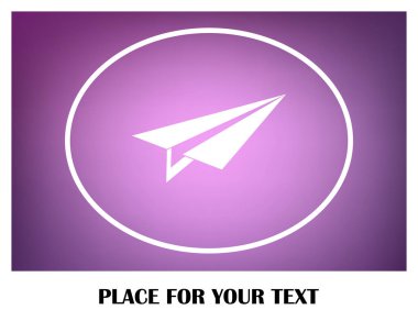 Uçak simge vektör, katı logo illüstrasyon, sembol