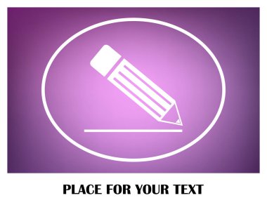 kalem simgesi, vektör çizim