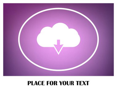 Web bulut veri simgesi