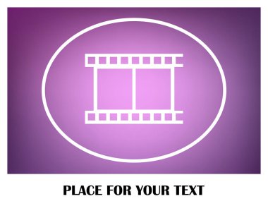 video simgesi, vektör illüstrasyonu