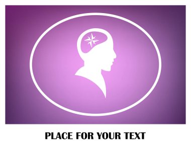 Siluet vektör çizim pusula gül işaretiyle insan kafasından