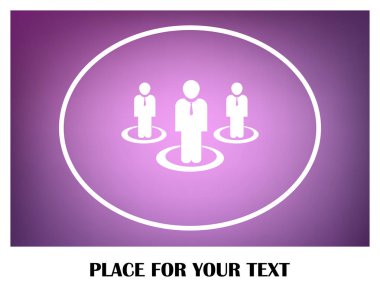 Grup insanlar vektör simgesi