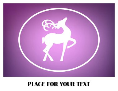 Geyik vektör web simgesi