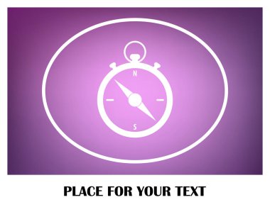 Pusula simgesini vektör tasarımı