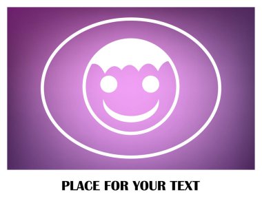 mutlu çocuk, web simgesi. vektör tasarımı