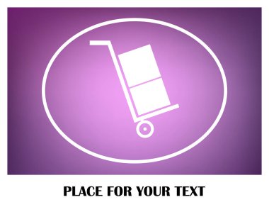 Bagaj vektör web simgesi.