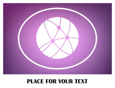 Web sitesi web vektör simgesi. Küre simgesi