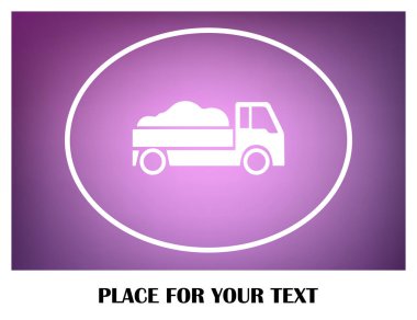 Teslimat vektör web simgesi