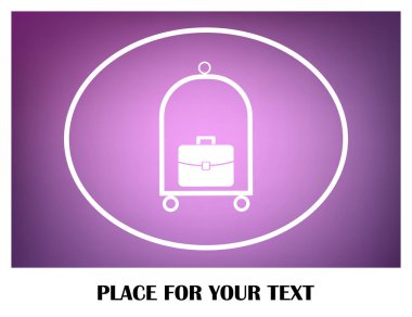 Bagaj vektör web simgesi.