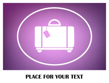 Bagaj vektör web simgesi.