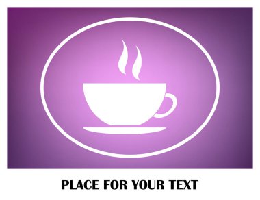 kahve fincanı vektör simgesi