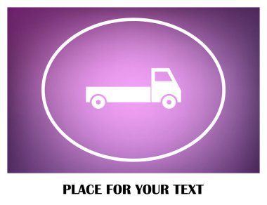 Teslimat vektör web simgesi