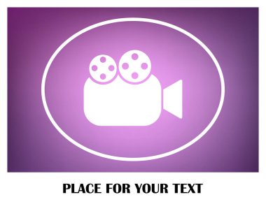 video kamera vektör simgesi