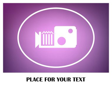 video kamera vektör simgesi