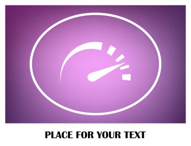 Hız simgesi. Web vektör tasarımı