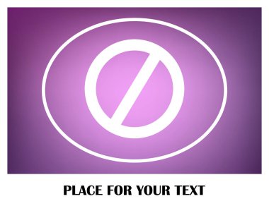 Hiçbir işaret düz simgesi