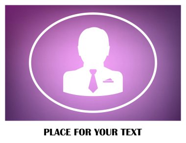 Adam vektör web simgesi