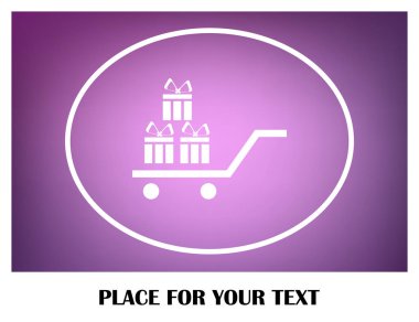 Hediye vektör web simgesi