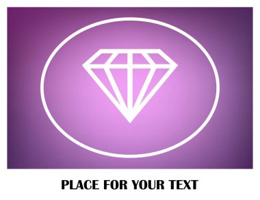 satır elmas vektör simgesi