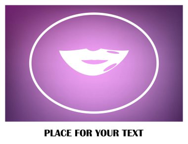 Dudak simgesi web tasarım