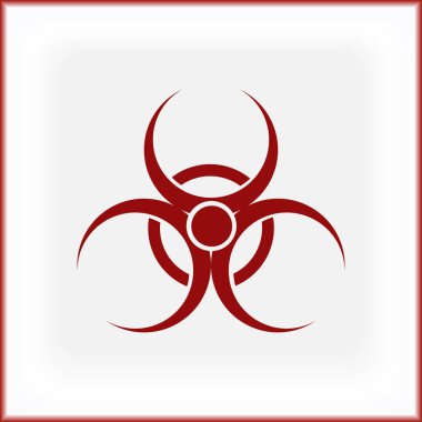Vektör biyo tehlike simgesi