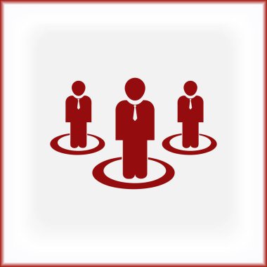 Grup insanlar vektör simgesi