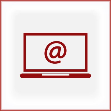 dizüstü bilgisayar kutsal kişilerin resmi içinde e-posta