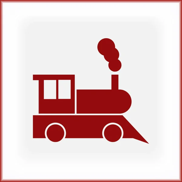 蒸気機関車 古い鉄道 Web アイコン — ストックベクタ