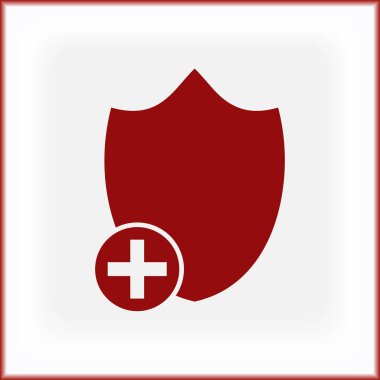 Kalkan vektör web simgesi