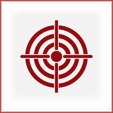 Hedef simgesi, web tasarımı için vektör çizim
