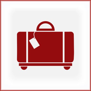 Bagaj vektör web simgesi.