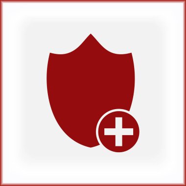 Kalkan vektör web simgesi