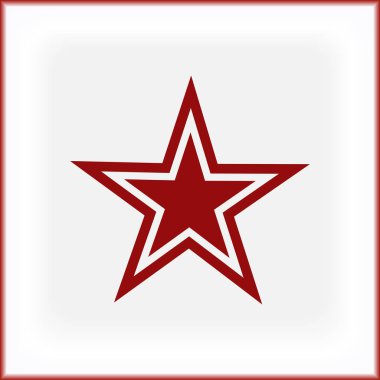 Yıldız izole düz Web telefon simgesi